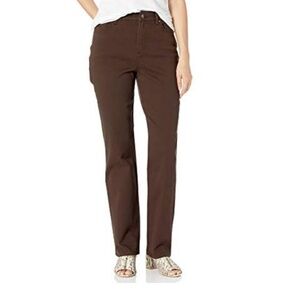 Gloria Vanderbilt Amanda High Rise Slimming Jean in Coffee Roast brown size 10